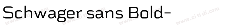 Schwager sans Bold字体转换